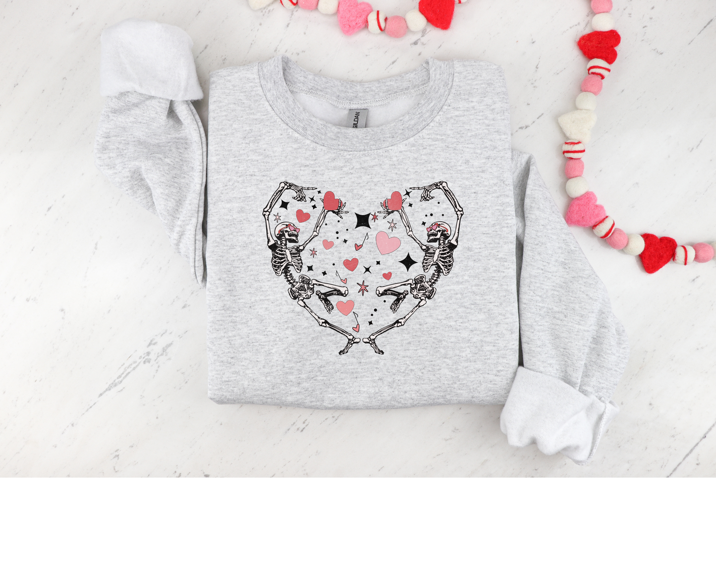 Skelton Hearts Crewneck- the Valentines Day Collection 2024 ♡