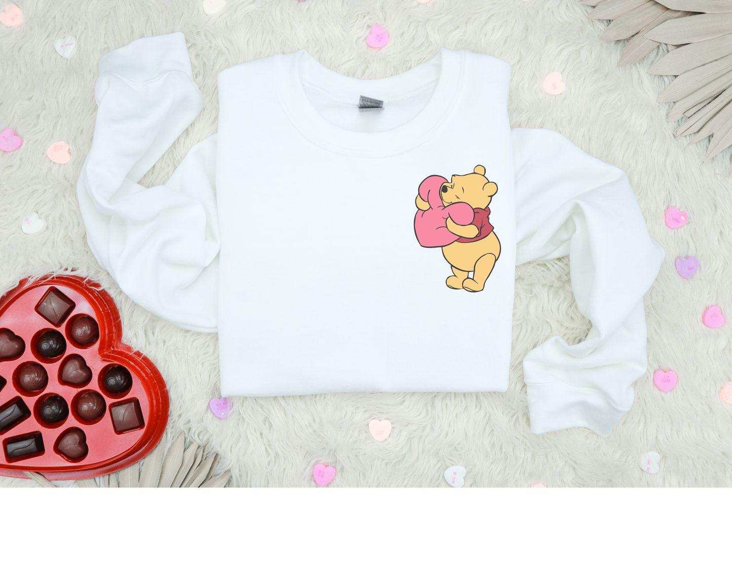 Pocket size pooh Crewneck- the Valentines Day Collection 2024 ♡