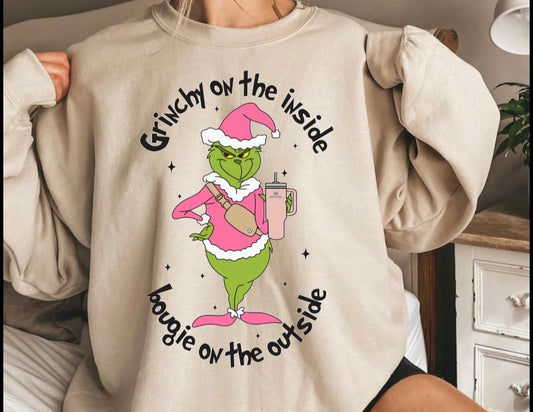 Grinchy on the inside Crewneck- 2023