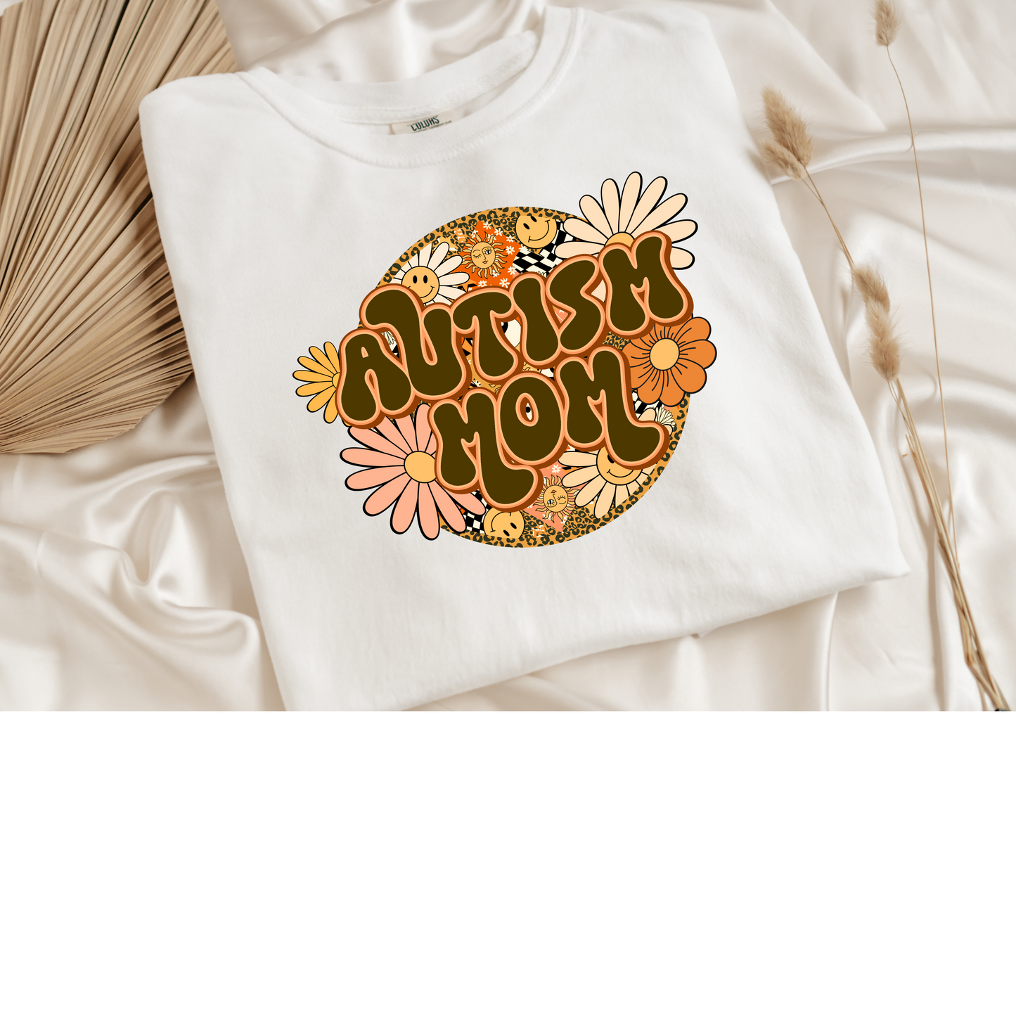 Autism Mom Groovy design