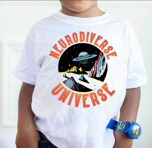 Neurodiverse universe Kid t shirt- autism awareness collection