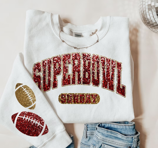 Super bowl Sunday Crewneck- Football collection