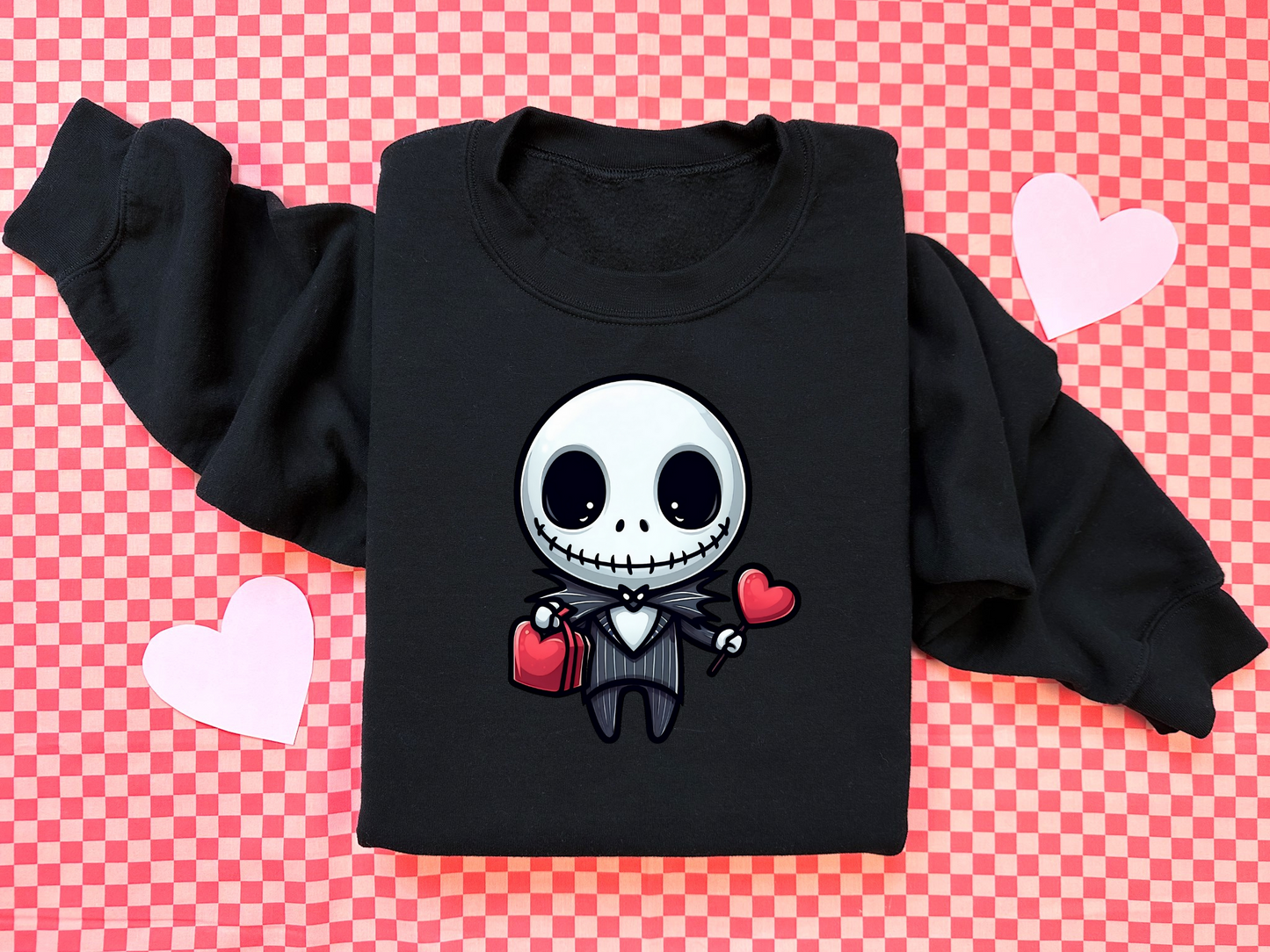 Jack Chibi edition crewneck ♡- spooky valentines