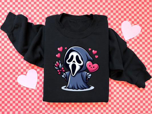 Ghost face Chibi edition crewneck ♡- spooky valentines