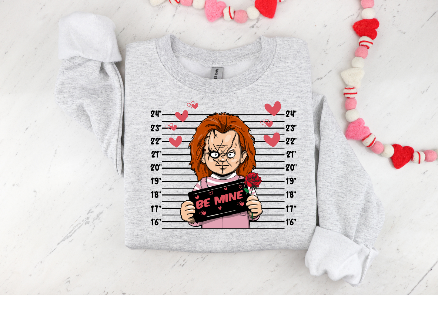 Chucky crewneck ♡- spooky valentines