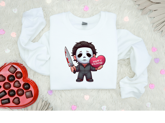 michael myers Chibi edition crewneck ♡- spooky valentines