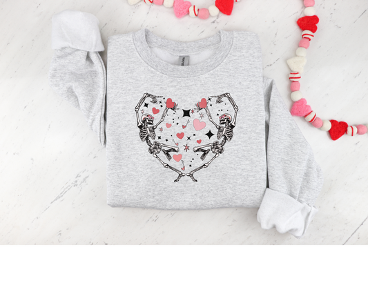 Skelton Hearts Crewneck- the Valentines Day Collection 2024 ♡