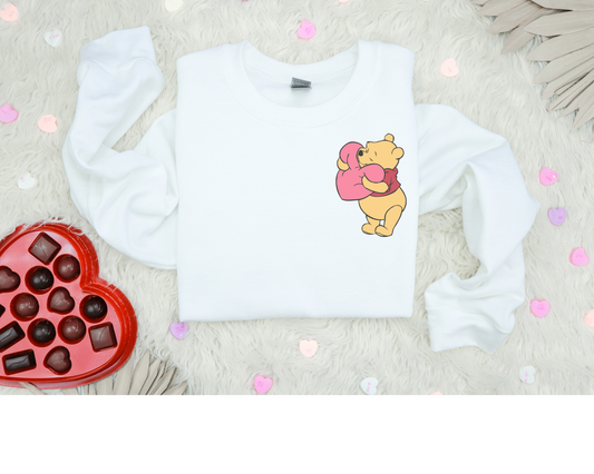 Pocket size pooh Crewneck- the Valentines Day Collection 2024 ♡