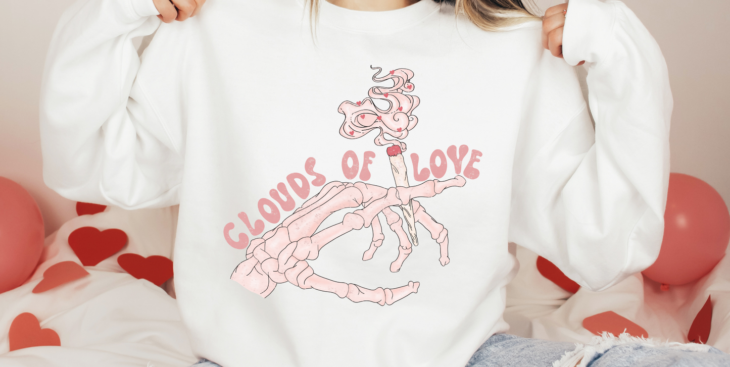 Valentines Day Clouds of love Crewneck-2023