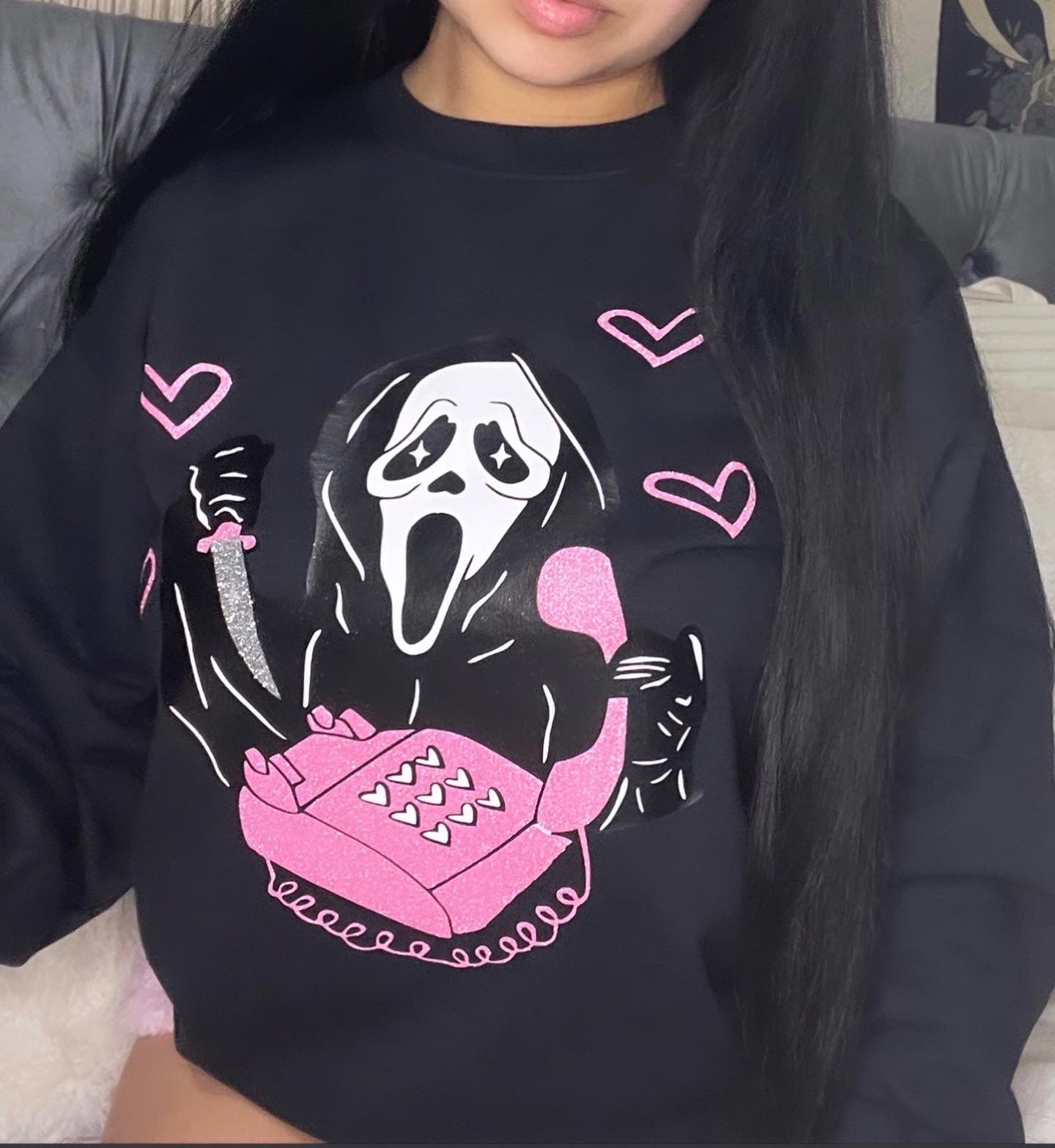 Valentines Day Ghost Face Crewneck-2023