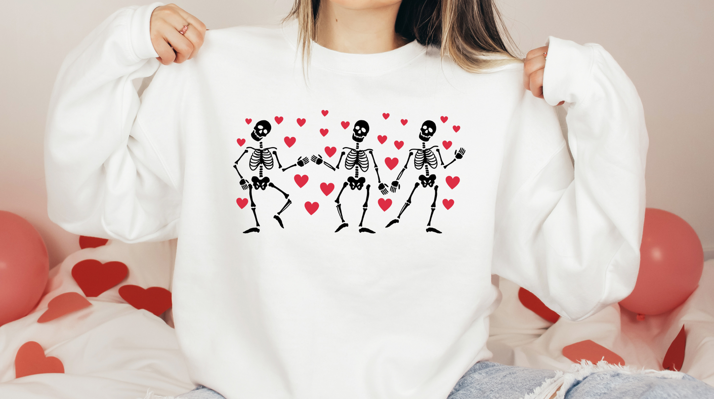 Valentines Day Skelton Crewneck-2023