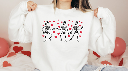 Valentines Day Skelton Crewneck-2023